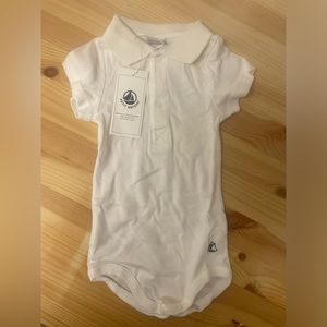 petit bateau onesie with collar 12 months new with tags